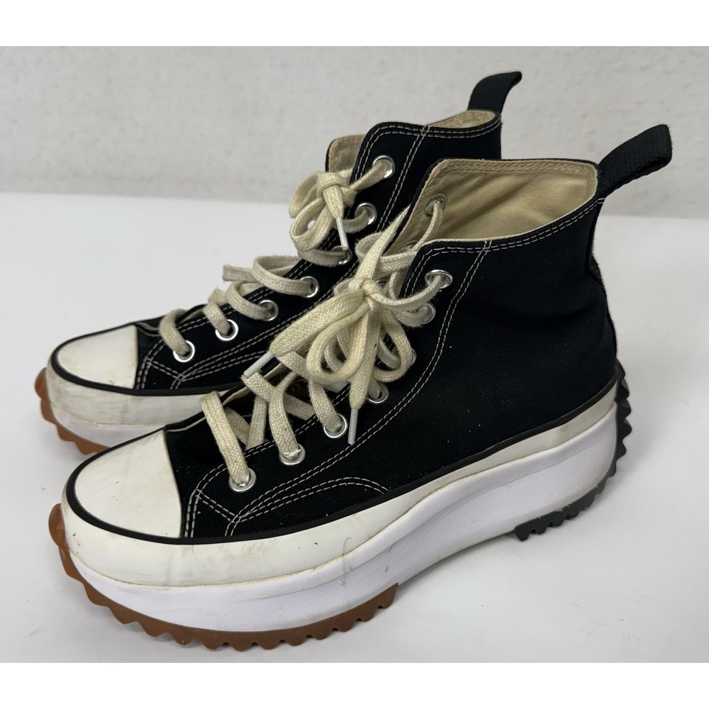 Converse Run Star Hike Platform Canvas Sneakers Women's 7.5/Men's 6 Black White